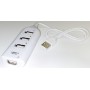 USB Хаб 4 порта 1m White