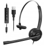 Гарнитура для колл центра MPOW BH323A USB Headset  Black