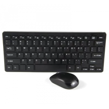 Беспроводной Wireless комплект клавиатура + мышь HK3800 mini Black