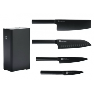 Набор ножей Xiaomi HuoHou Set of Knives with Stand 5 in 1 HU0076 Original Black