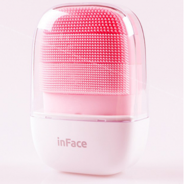 Массажер щетка для очистки  лица Xiaomi InFace Sonic Facial Device IPX7 Original  Pink