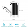 Автоматическая Помпа  Диспенсер для Воды Automatic Water Dispenser EL-1014 LED Black