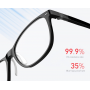 Фотохромные защитные очки Xiaomi Qukan B1 Anti Blue LIght Eyes Protected Glasses обновленная версия Black Original