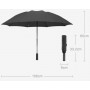Зонт Xiaomi фонарик 90fun umbrella Light Black